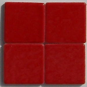 Pivoine AG23 mozaika ceramiczna - porcelanowa 2,5 x 2,5 cm błyszcząca kolor czerwony - Briare