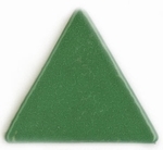 mozaika ceramiczna - porcelanowa trójkątna zielona błyszcząca - cypres - producent: Emaux de Briare