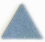 mozaika ceramiczna - porcelanowa trójkątna jasno niebieska błyszcząca - volubilis - producent: Emaux de Briare
